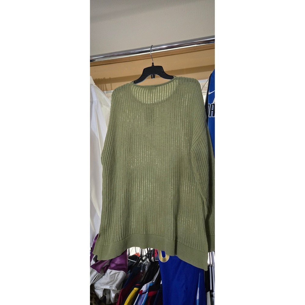 Michael Kors Light Sage Knit Sweater Women's XL Long Sleeve Lightweight - Picture 5 of 7